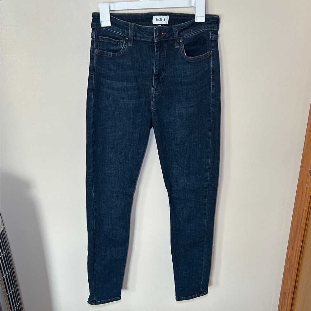 Pistola Womens Skinny Mid Rise Denim Blue Jeans Size 29